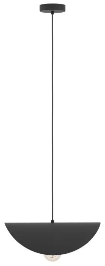 Eglo 390392 - Csillár zsinóron SACEDA 1xE27/40W/230V 41 cm fekete/arany