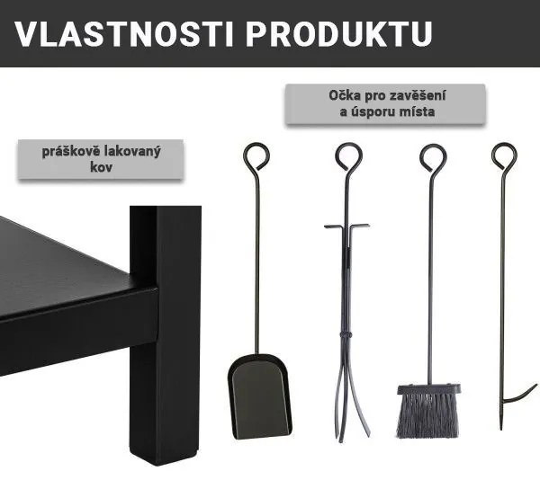 STILISTA Tűzifa állvány tartozékokkal