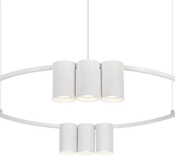 Csillár zsinóron GENESIS 10xGU10/8W/230V fehér