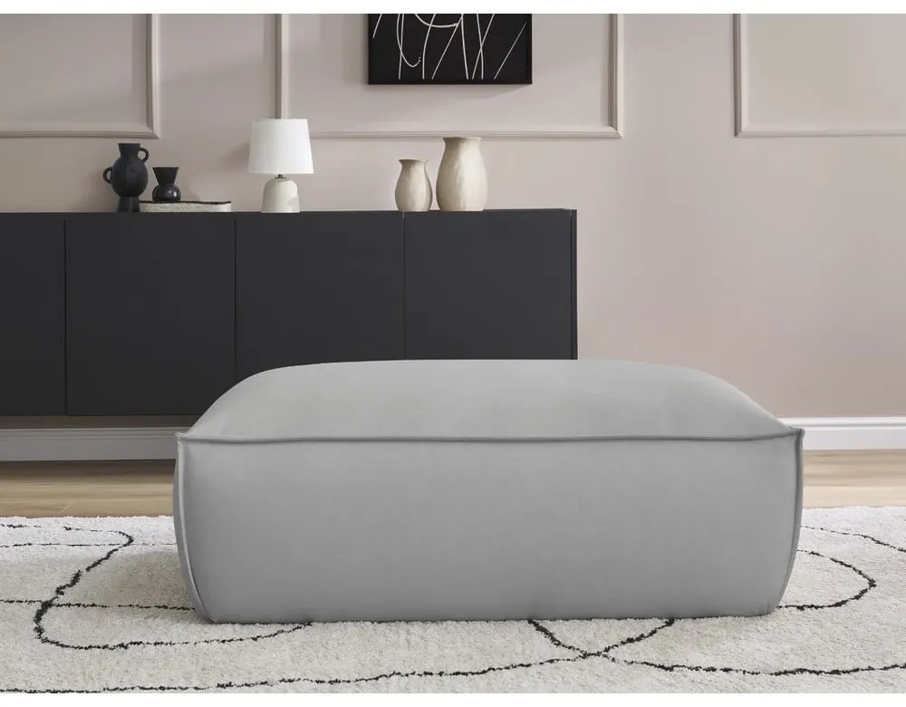 Világosszürke bőrutánzat lábtartó Boheme – Bobochic Paris