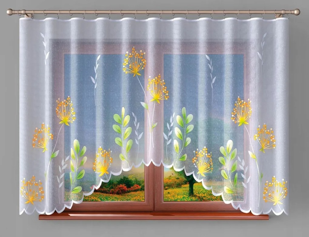 Mg Függöny jacquard ív Rét színes nyomtatás 300x150 kész