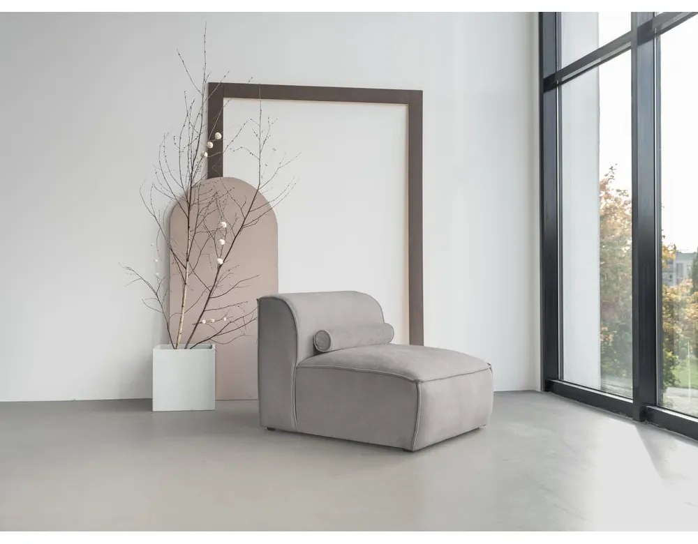 Világosszürke kanapé modul Flex Felix – Miuform