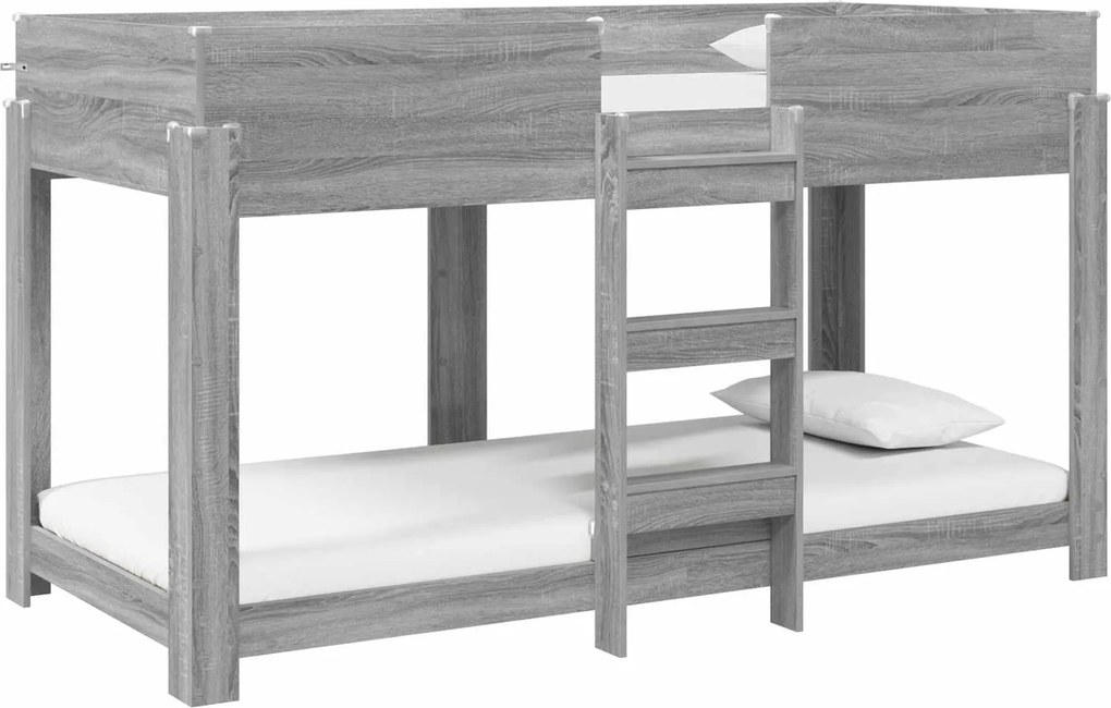 vidaXL Szükidő ágy Szürke Sonoma 100 x 200 cm Faanyag