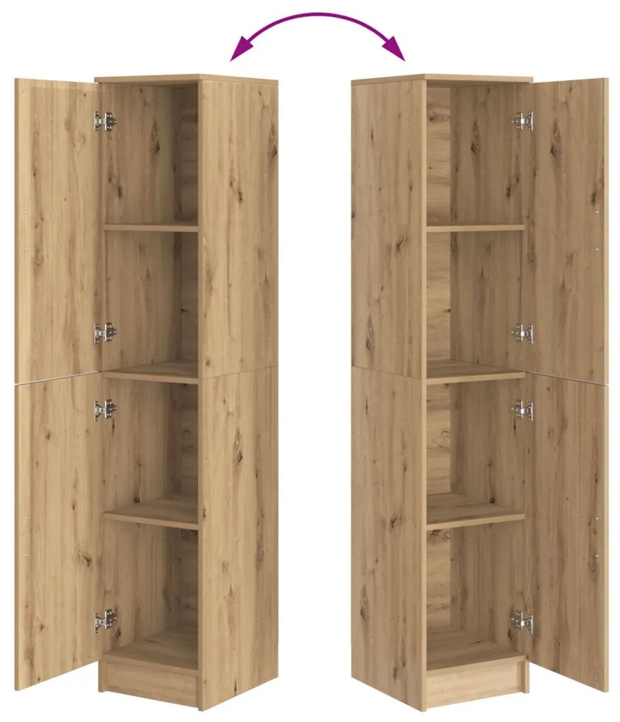 Magas Szekrény kézműves tölgy 35 x 39 x 168 cm Faanyag