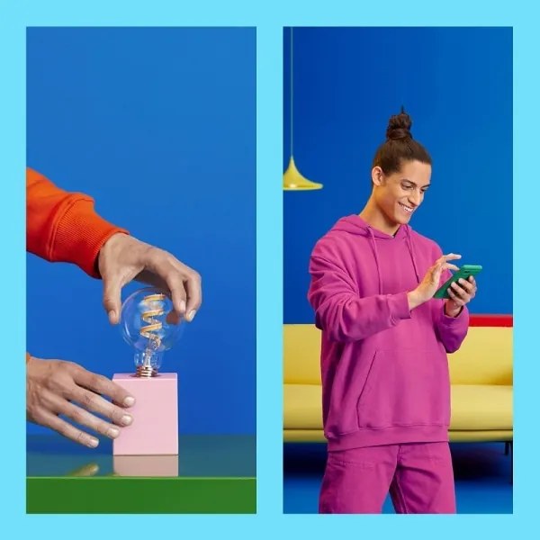 LED RGBW Dimmelhető izzó A60 E27/6,3W/230V 2200-6500K Wi-Fi - WiZ