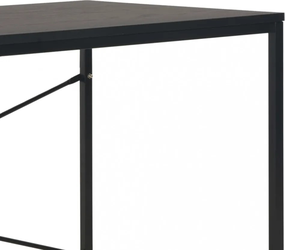 Fekete számítógépasztal 120 x 60 x 70 cm