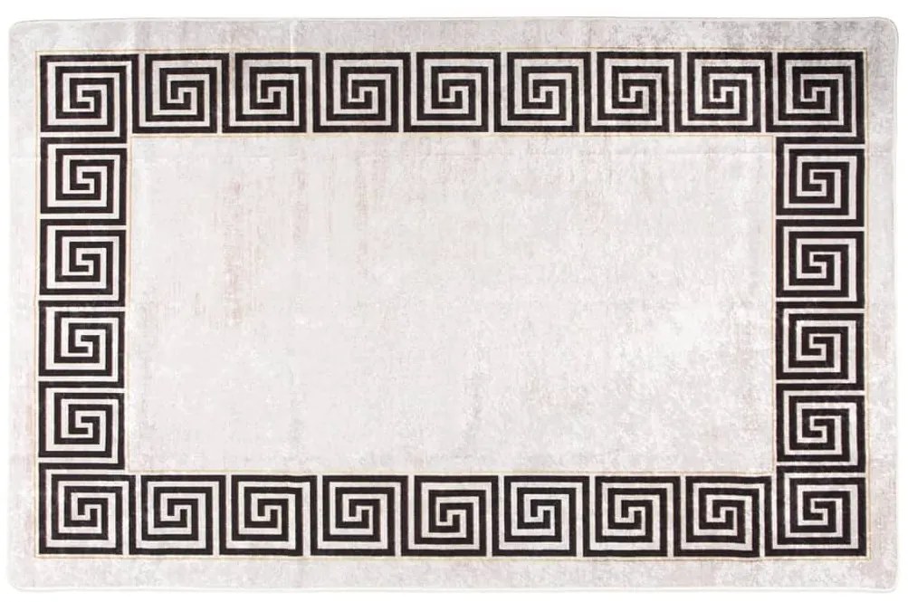 világosbézs csúszásmentes mosható szőnyeg 160 x 230 cm
