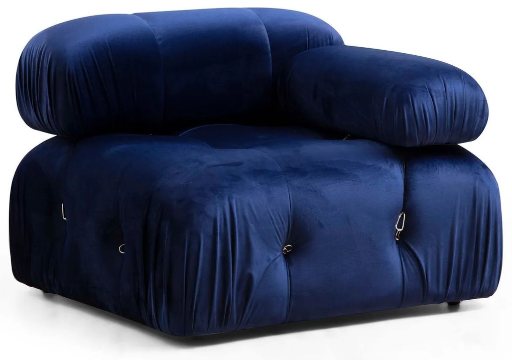 Sarokkanapé Bubble Velvet Kék L1-O1-1R-PUF