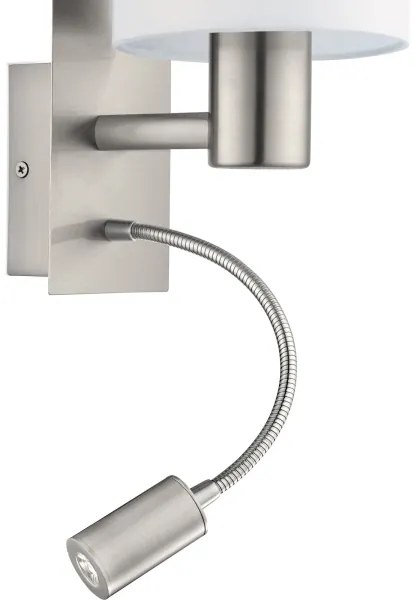 Eglo - LED Flexibilis lámpa PASTERI 1xE27/40W+LED/3,8W fehér