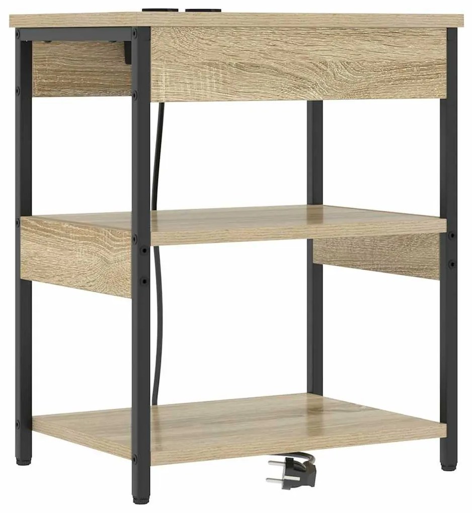 Éjjeli Szekrények 2 pcs sonoma tölgy 41 x 31 x 51 cm Faanyag