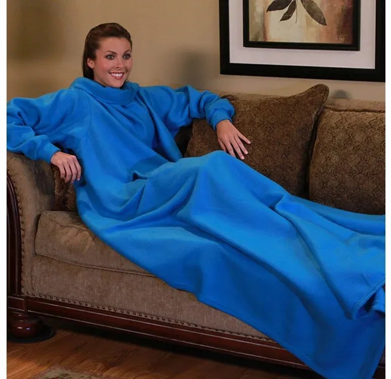 Hosszú TV nézős takaró ujjakkal - blue