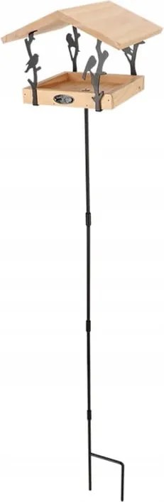 Madáretető Dekoratív Álló Madárház 131cm Lábon Kertbe Szúrható