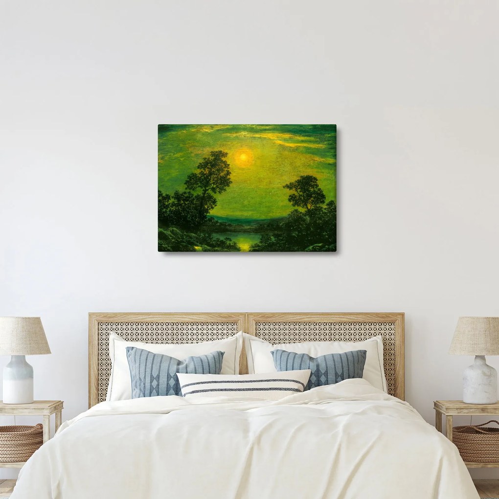 Kép - Imitator of Ralph Albert Blakelock, Moonlight, reprodukciók (70x50 cm)