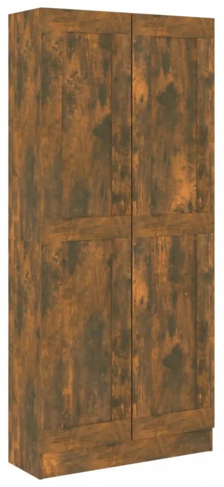 füstös tölgy színű fa fürdőszobaszekrény 82,5x30,5x185,5 cm