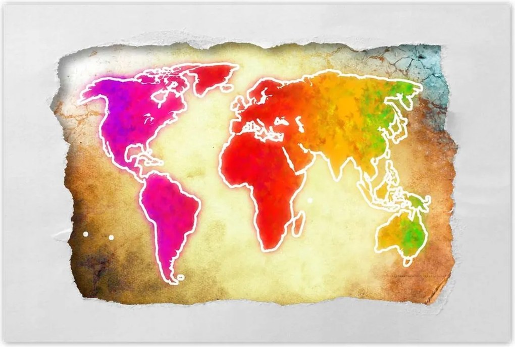 Poszterek 60x40 Világtérkép