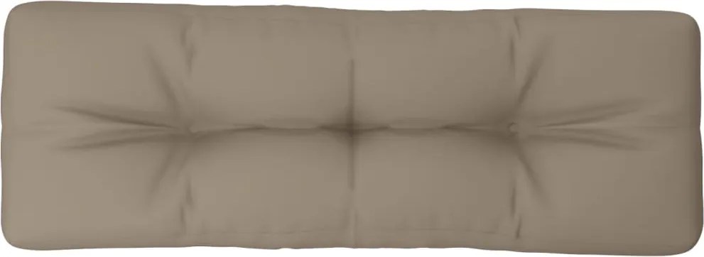 vidaXL tópszínű szövet raklappárna 120 x 40 x 12 cm