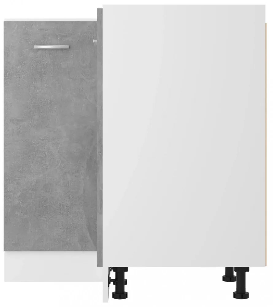 “Lyon” betonszürke szerelt fa alsó sarokszekrény