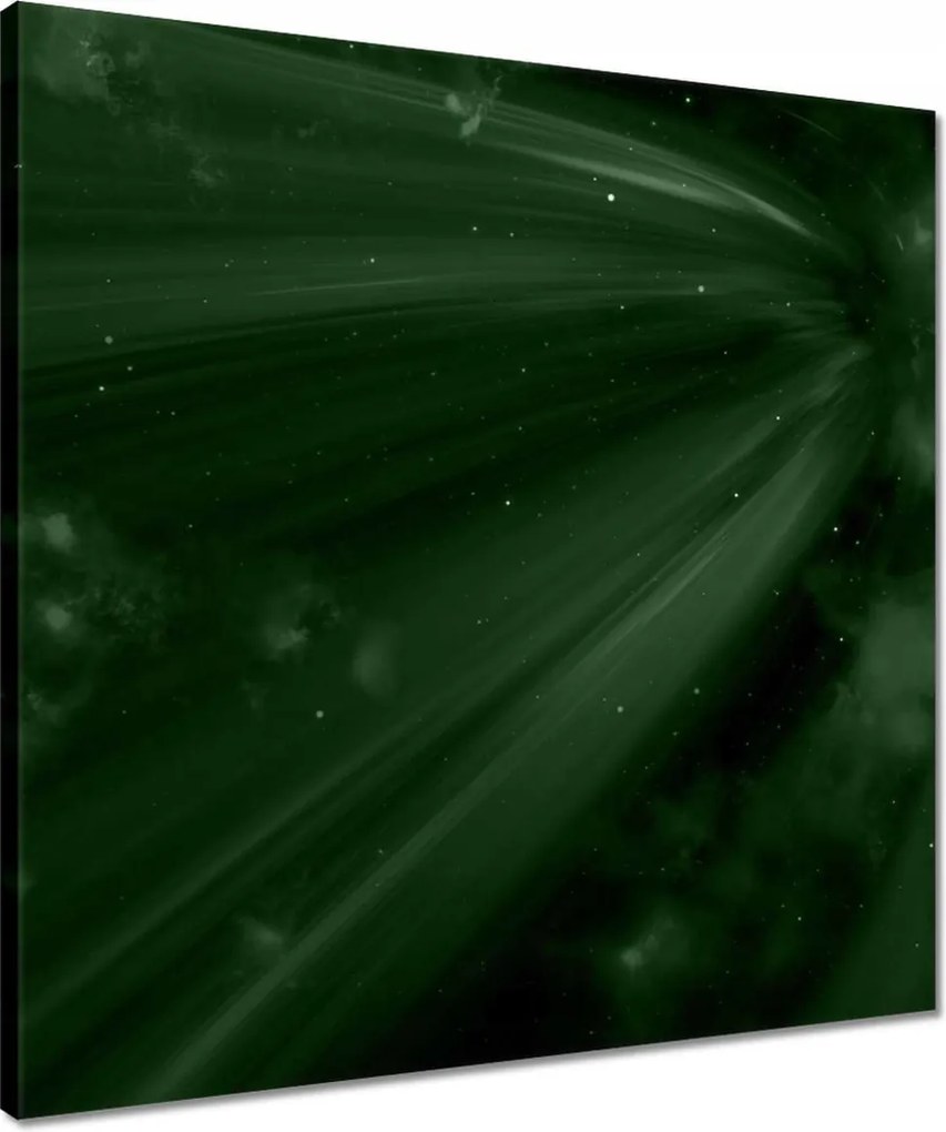 Vászonkép 50x50 Palackzöld Kozmosz