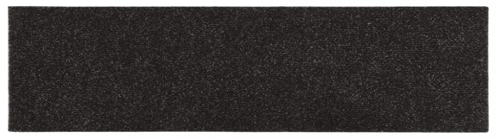 15 db barna négyszögletes öntapadó lépcsőszőnyeg 76x20cm