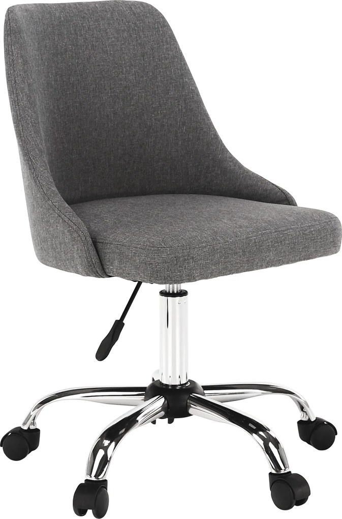 Irodai szék, szürke/króm, EDIZ