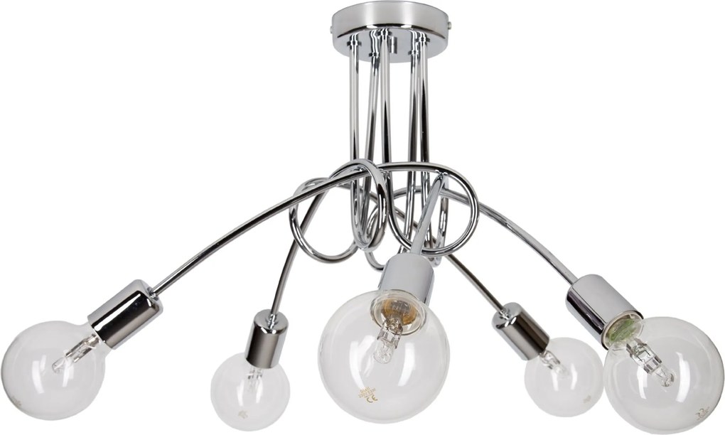 Mennyezeti Függőlámpa Csillár Loft Edison Króm Ezüst Retro Modern