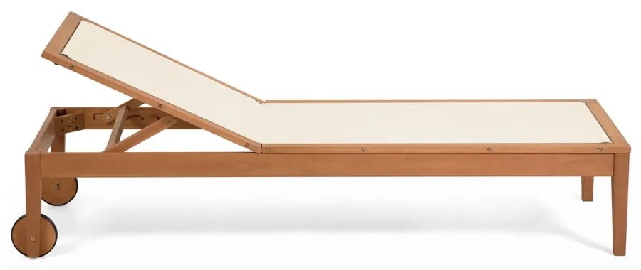 Caterin bézs eukaliptuszfa kerti napozóágy - Kave Home