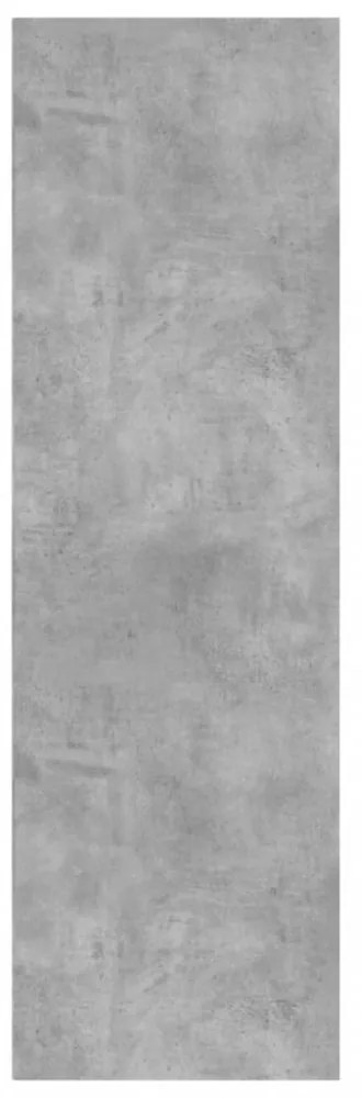 betonszürke szerelt fa könyv-/tálalószekrény 66x30x98 cm