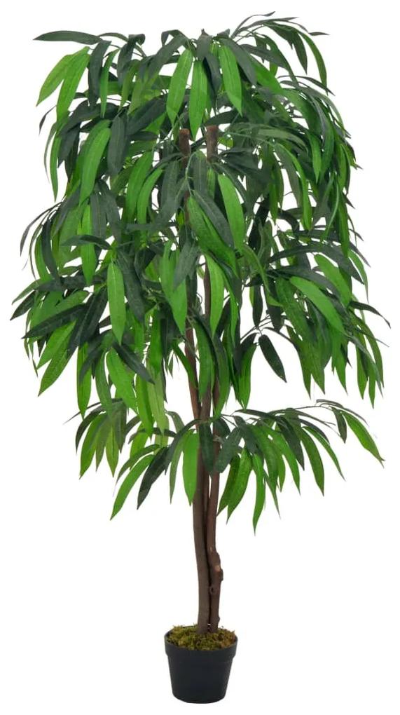 vidaXL zöld, cserepes műmangófa 140 cm