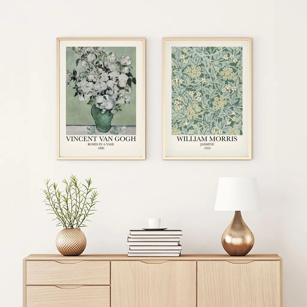 Huhu277 keretezett MDF falikép, 50 x 70 cm, 2 db-os szett