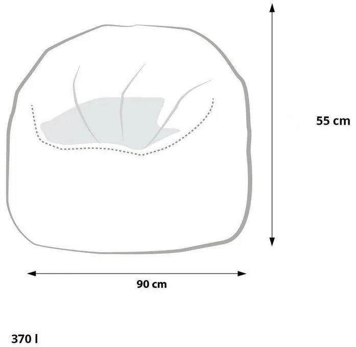 Sakwa babzsák Strukturált TiaHome - Kék