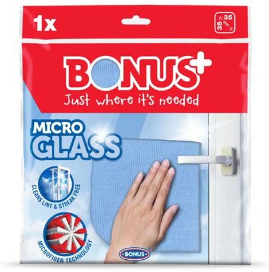 Ablaktörlő kendő, mikroszálas BONUS MicroGLASS (KHT380)