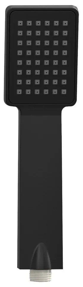 Matt fekete rozsdamentes acél zuhanyszett 101 cm Cuadro – Wenko