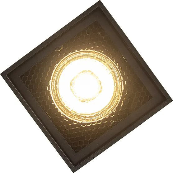 Okos design spotlámpa fekete, WiFi GU10-zel - Qubo Honey