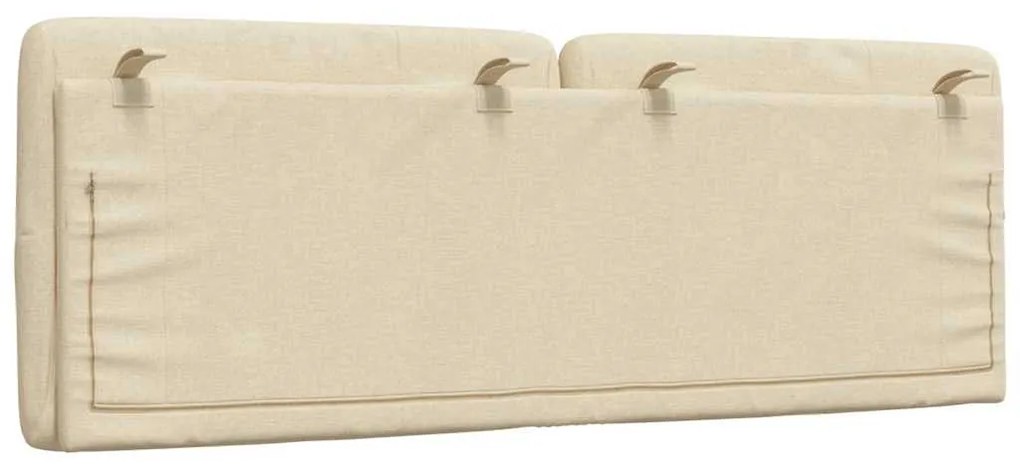 krémszínű szövet fejtámla párna 120 cm