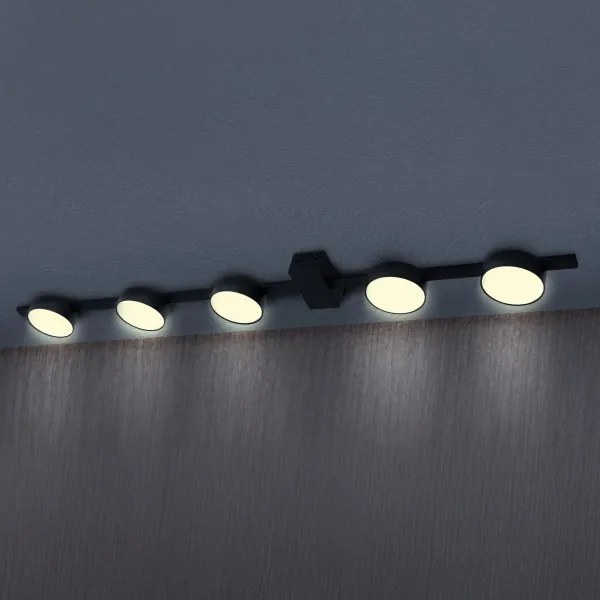 LED Mennyezeti lámpa JOY 5xGX53/6W/230V fekete