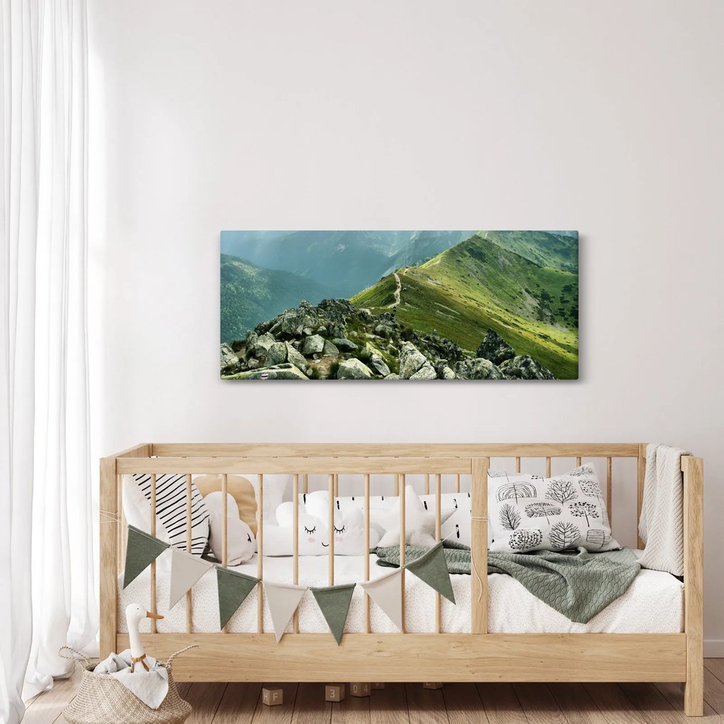 Kép - Hegyi táj (120x50 cm)