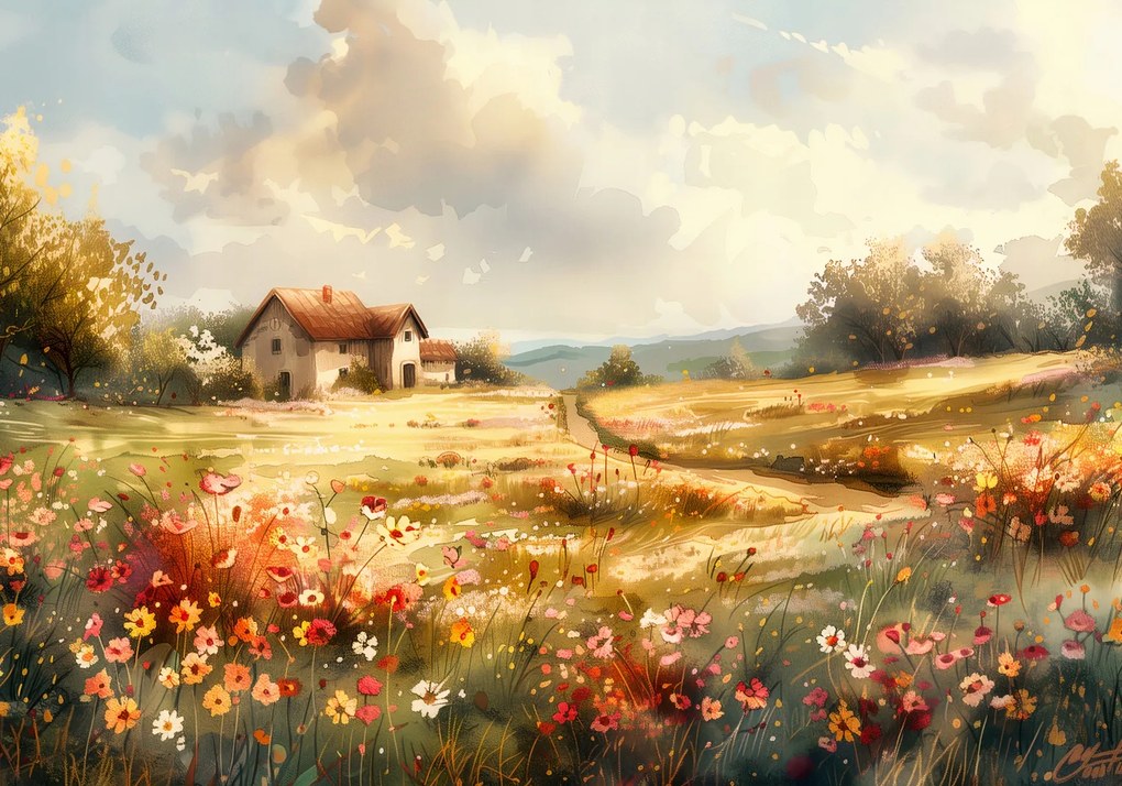 Poszter 100x70cm Szilvásváradi házikó