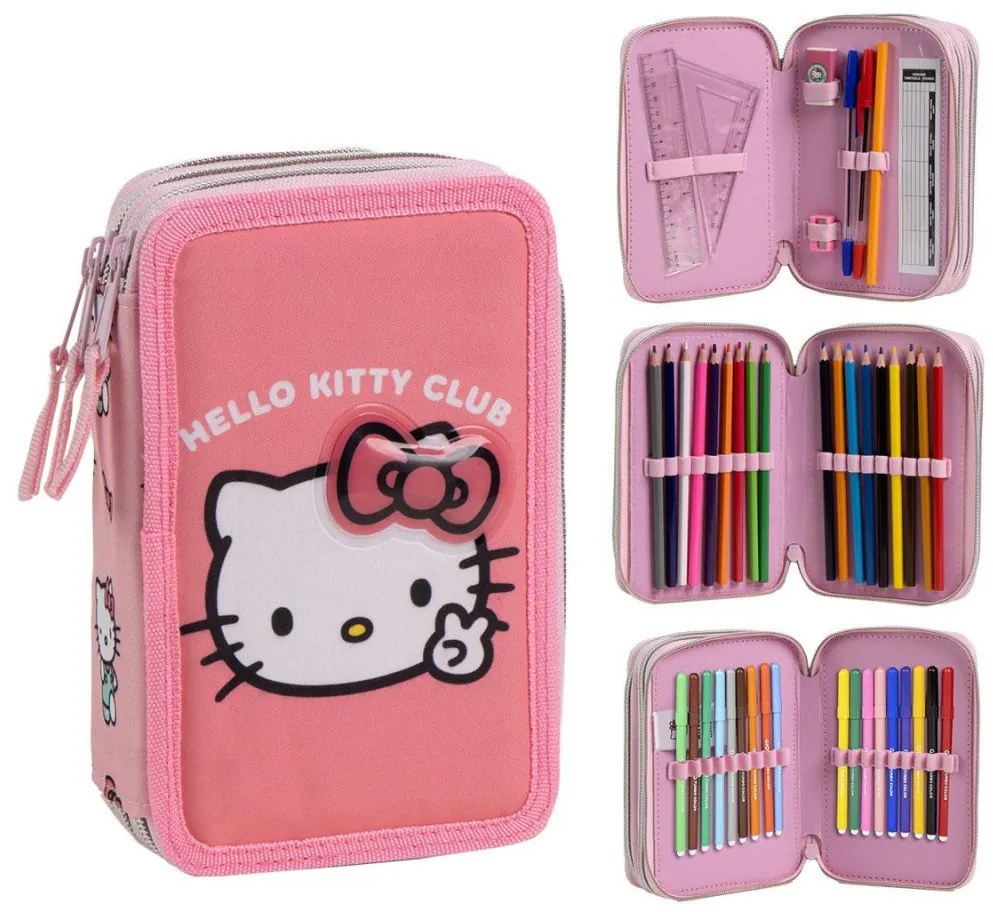 Hello Kitty Club tolltartó töltött 3 emeletes Giotto