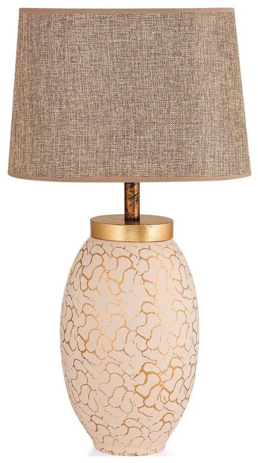 Asztali lámpa 1xE27/40W/230V bézs/arany