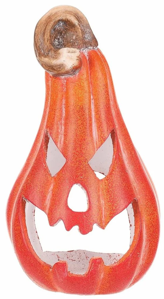 Őszi dekoráció Tök tea/LED gyertya, 11 x 12 x 21cm, kerámia