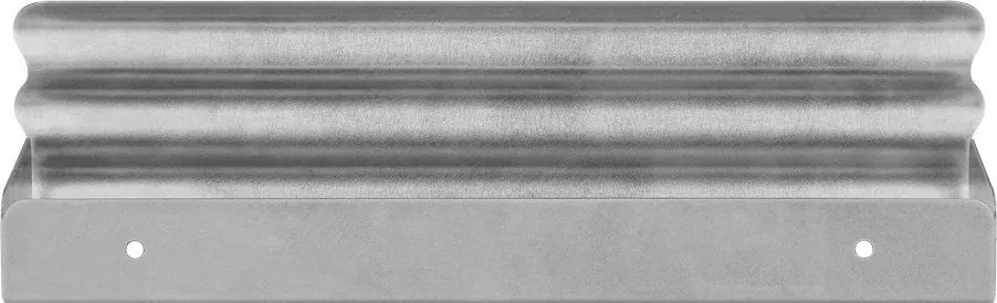 Ezüstszínű fali rozsdamentes acél fürdőszobai polc Olbi – noo.ma