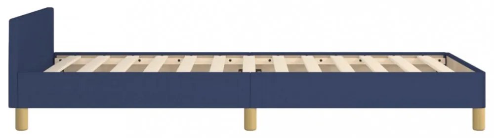 ágykeret matrac nélkül kék 80x200 cm szövet