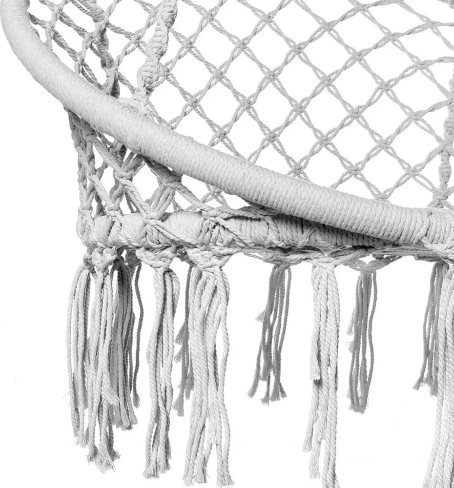 Szürke függőszék KOLUMBIA párnával