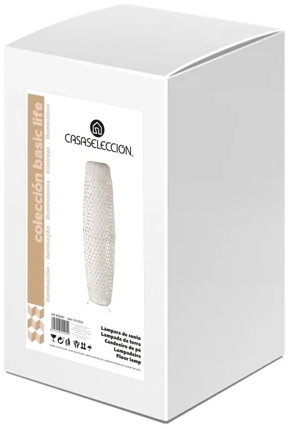 Krémszínű állólámpa bambusz búrával (magasság 88 cm) – Casa Selección