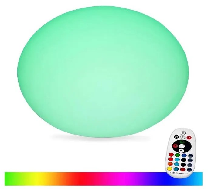 LED RGB Dimmelhető kültéri lámpa LED/1W/5V 1000 mAh 20cm IP67 + távirányító