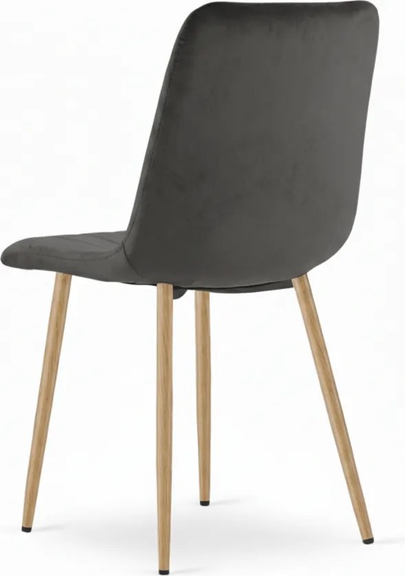 Sötétszürke bársonyszék LAVA GRÁNIT SZÜRKE