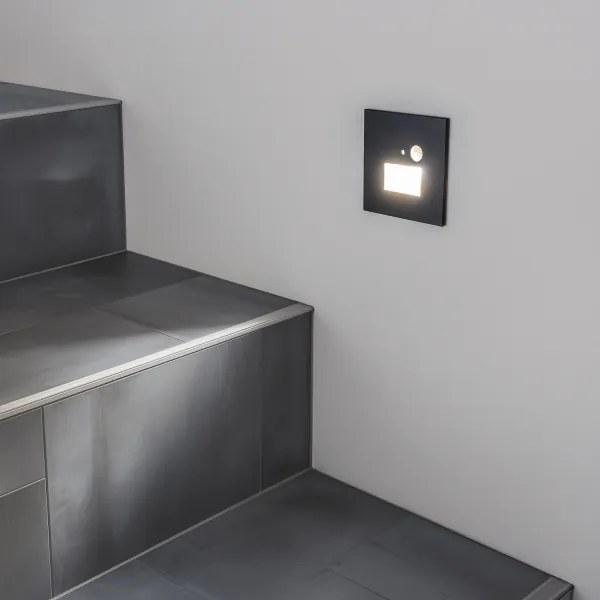 LED lépcsővilágító lámpatest mozgásérzékelővel LED/1,5W/230V 3000/4000/6000K antracit