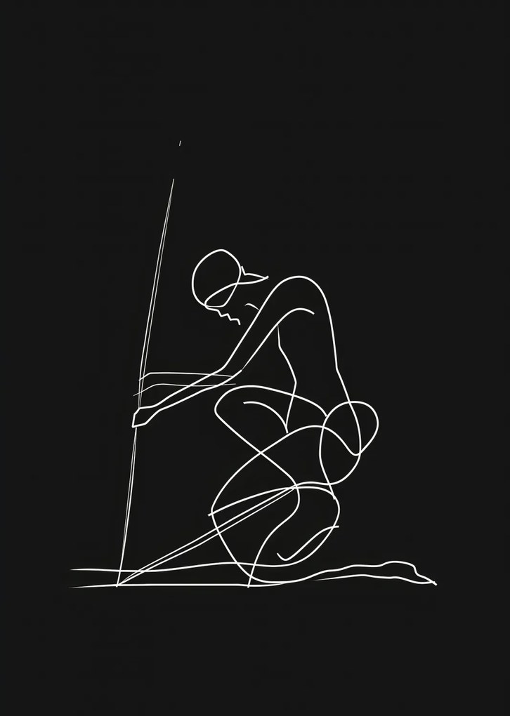 Poszter 64x90cm Vonal