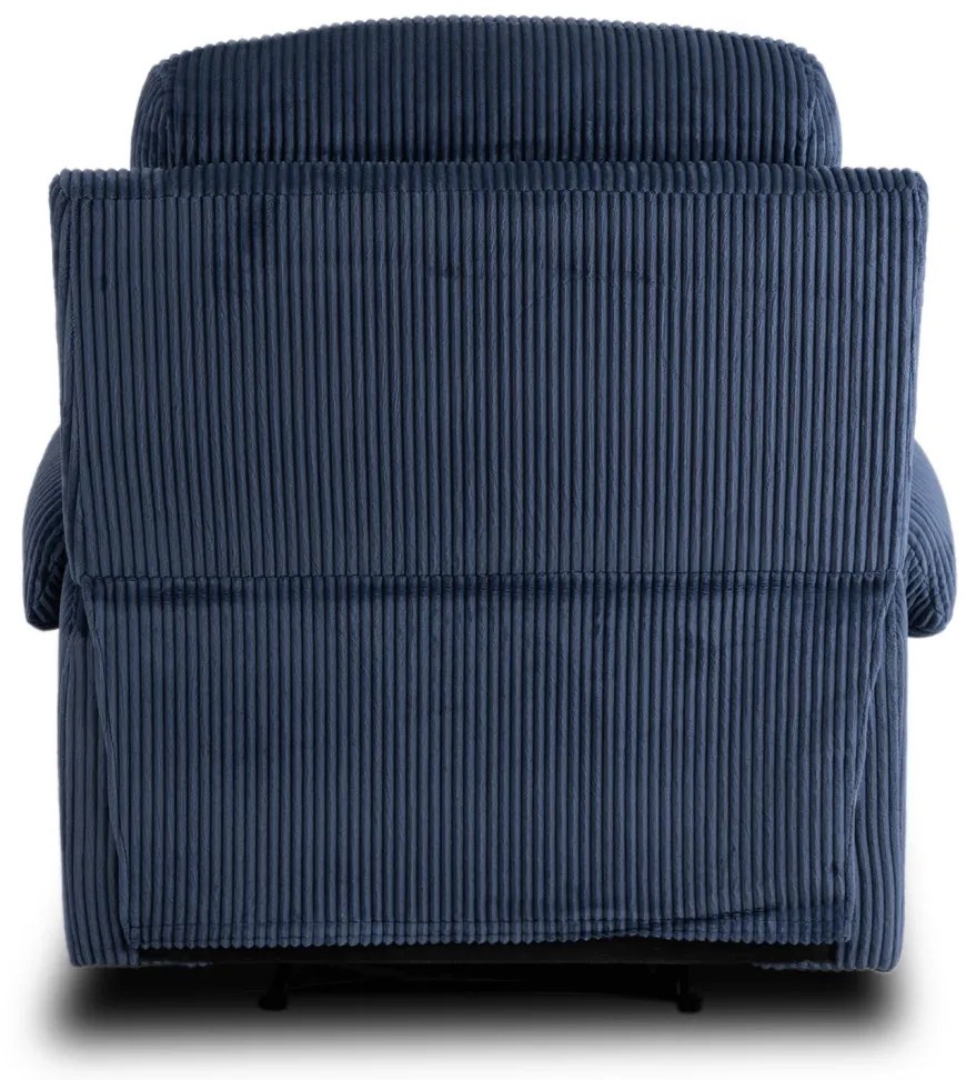 TV és Relaxfotel Sötétkék Kordbársony Szövettel. TORRES