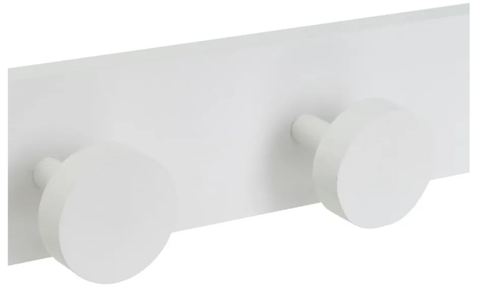 Fehér borovi fenyő fali fogas 40 cm Anillos – Casa Selección